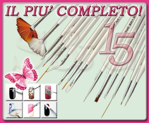 Pennelli fini varie - 15, forme