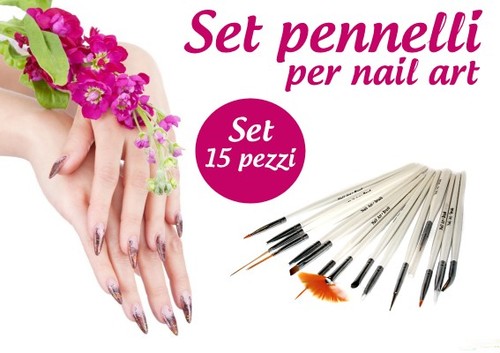 Set pennelli nail - 15,