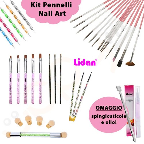 Kit pennelli nail - pennelli, art