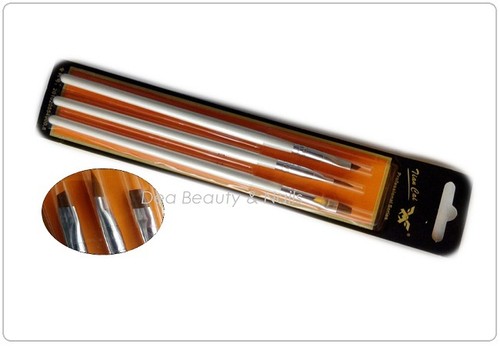 Set pennelli obliquo piatto - set,